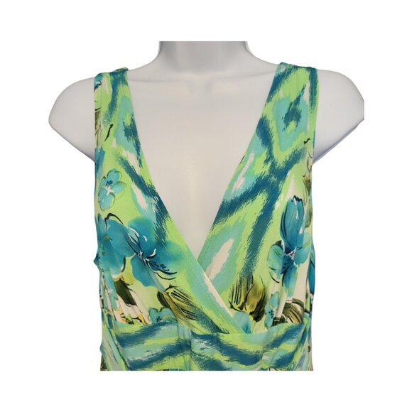 Connected Halter Top Polyester belated maxi dress size M - Picture 3 of 6